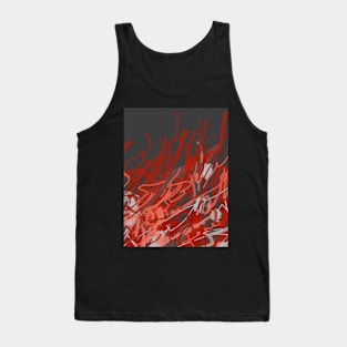 Red Fire abstracts Tank Top